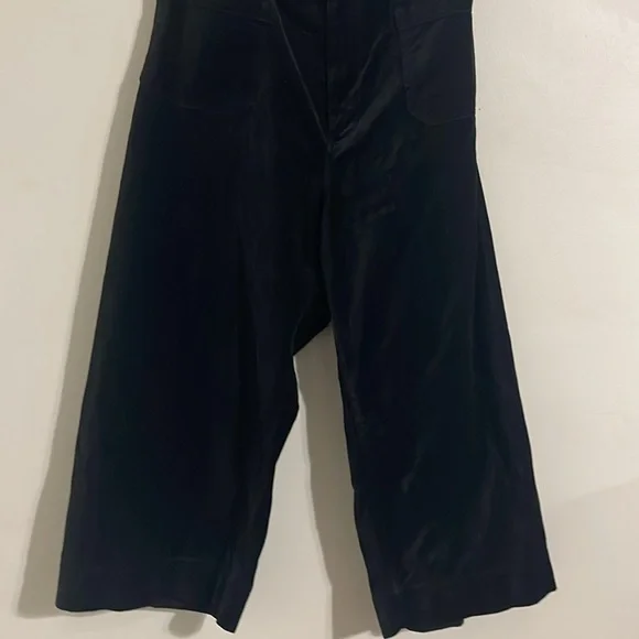 anthropologie Maeve the Colette black velvet Wide-Leg 24w - Picture 8 of 9